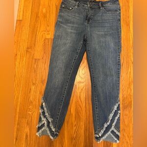 APNY Frayed Hem Blue Jeans
